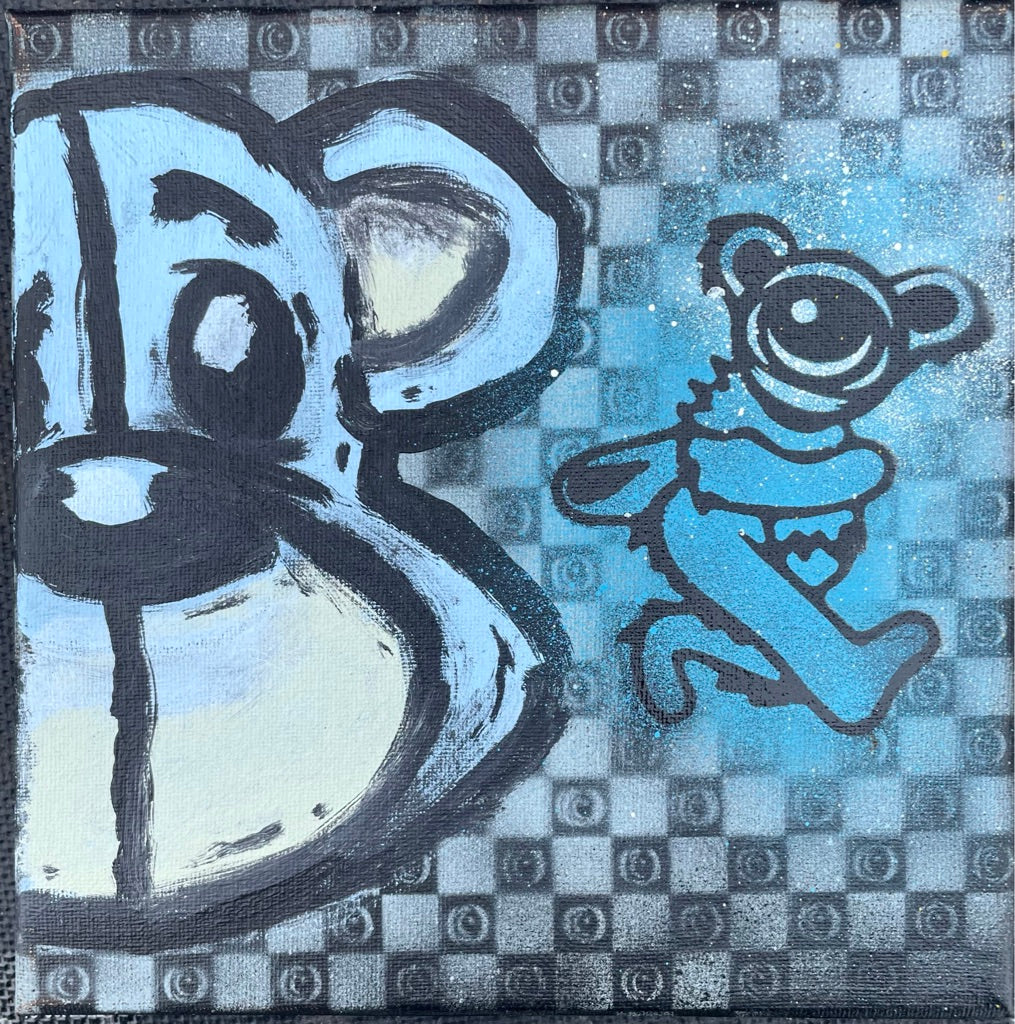 Corkey X @EYEZ C👁LLAB👁RATE Bear Painting small