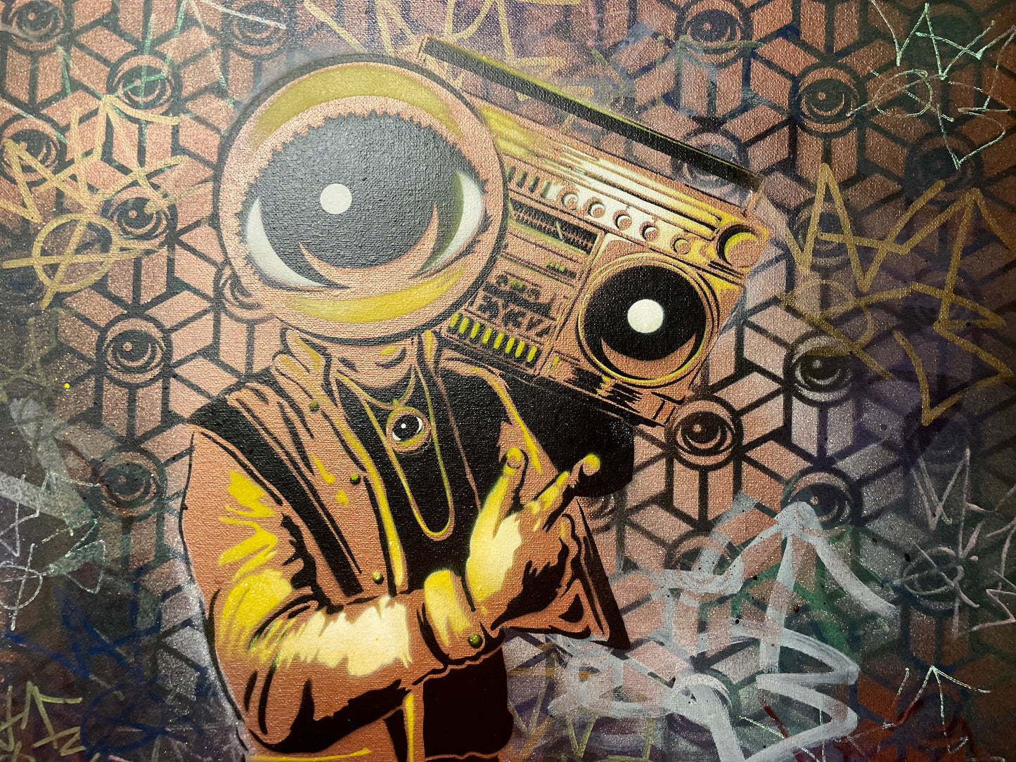 Vatoe BoomBox- @EYEZ C👁LLAB👁RATE Painting