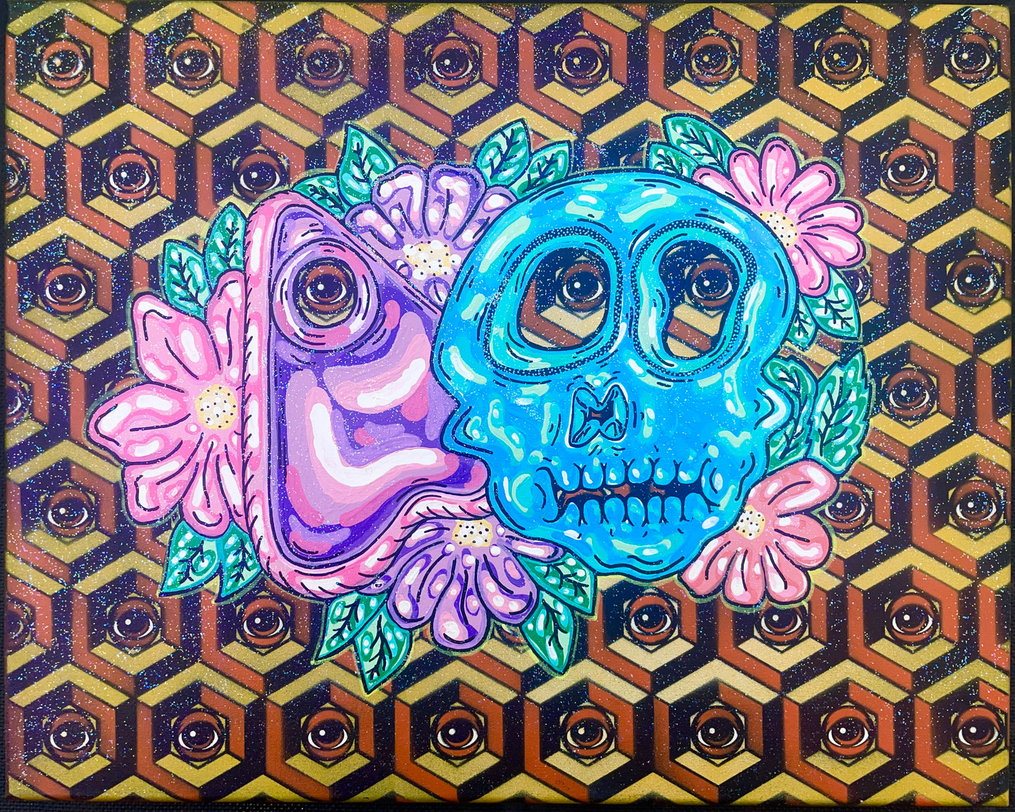 Lindsey Jenks X @EYEZ C👁LLAB👁RATE Painting