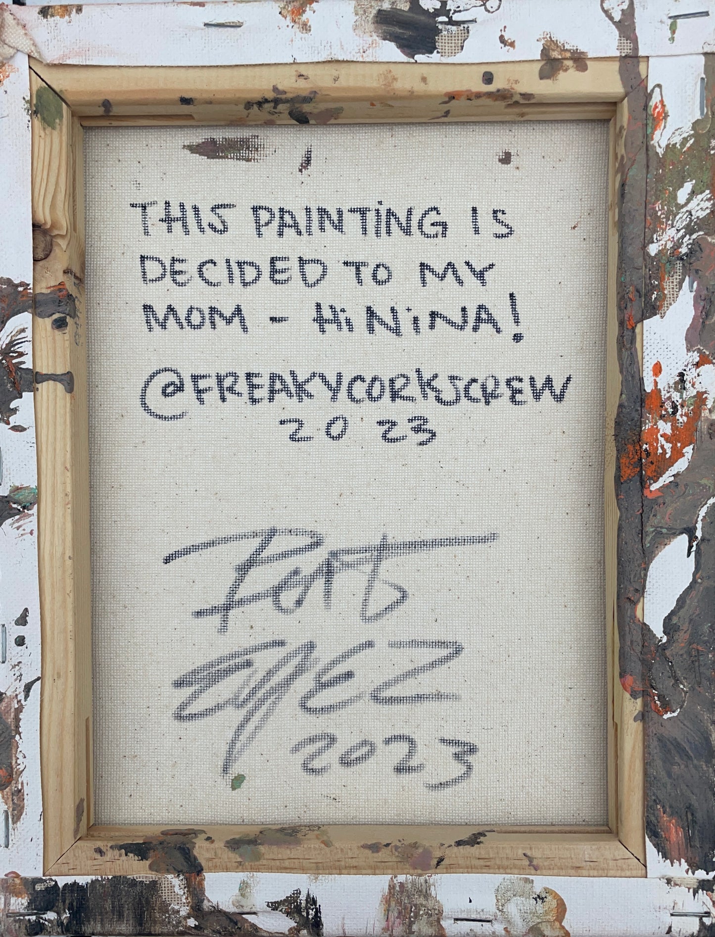 CorkScrew X @EYEZ C👁LLAB👁RATE Basel Banana Painting `- Real Artist
