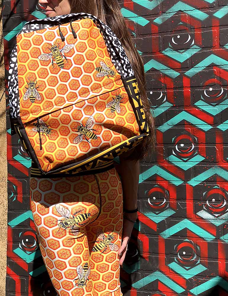 Beez are Sacred EYEZ Yoga Capri Leggings