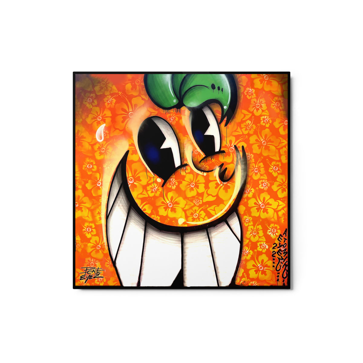 Atomic X Eyez 12x12inch Metal print - @EYEZ C👁LLAB👁RATE Print