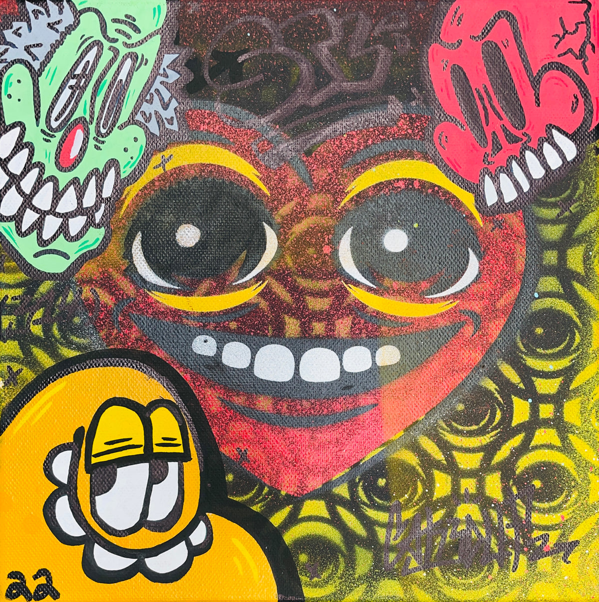 Caked Up - @EYEZ C👁LLAB👁RATE 10x10 Painting