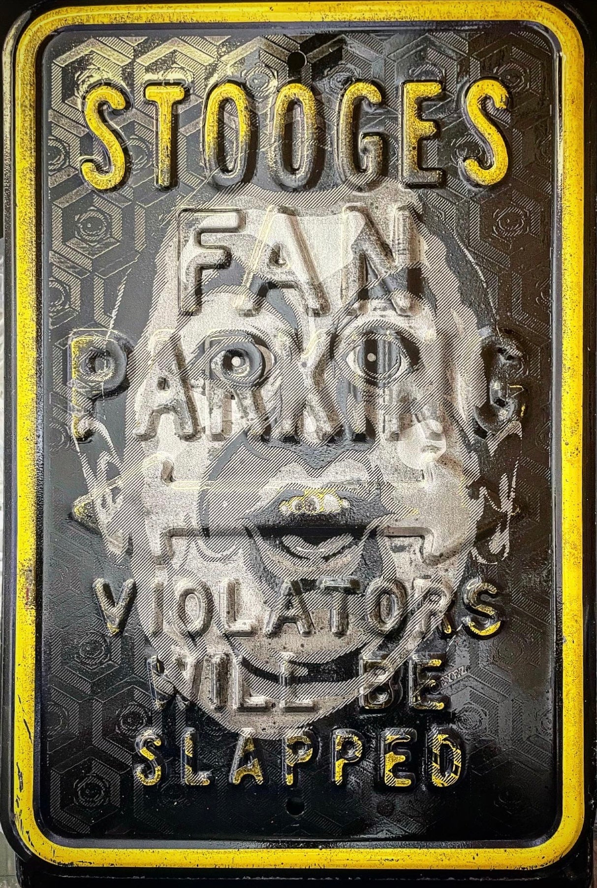 Curley Stooge Street Sign