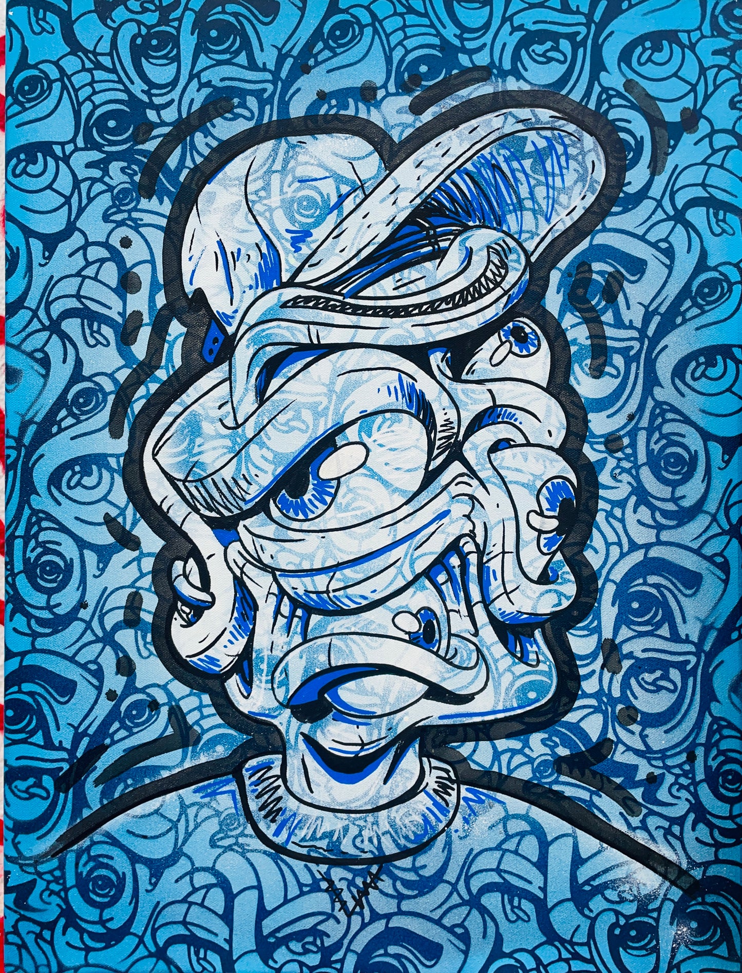Toonky Berry x @EYEZ C👁LLAB👁RATE 18x24 Blue