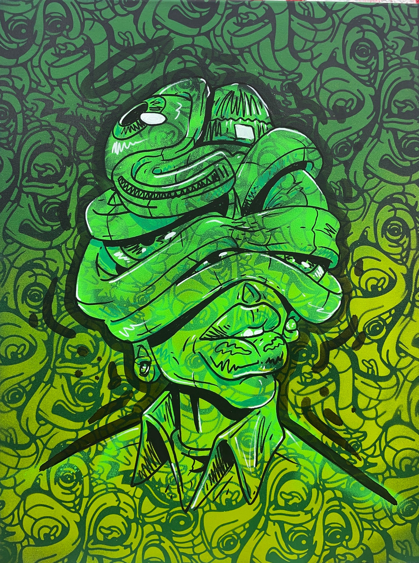 Toonky Berry x @EYEZ C👁LLAB👁RATE 18x24 Green