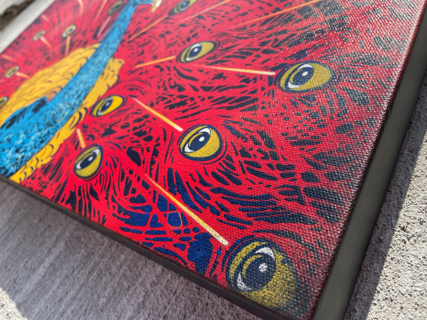 Primary Peatcock Animated Painting