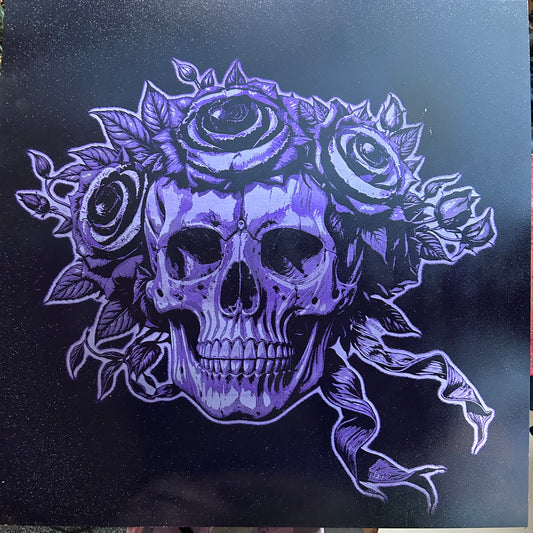 Bertha Grateful Eyez 24x24 metal engraving with AR