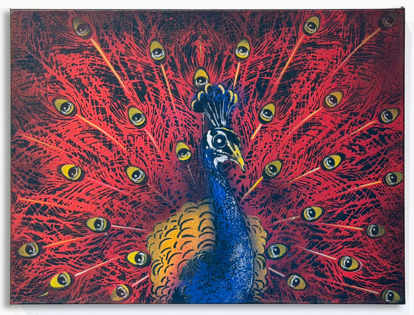 Peacock @EYEZ UV sensitive Painting