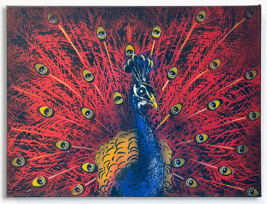Peacock @EYEZ UV sensitive Painting