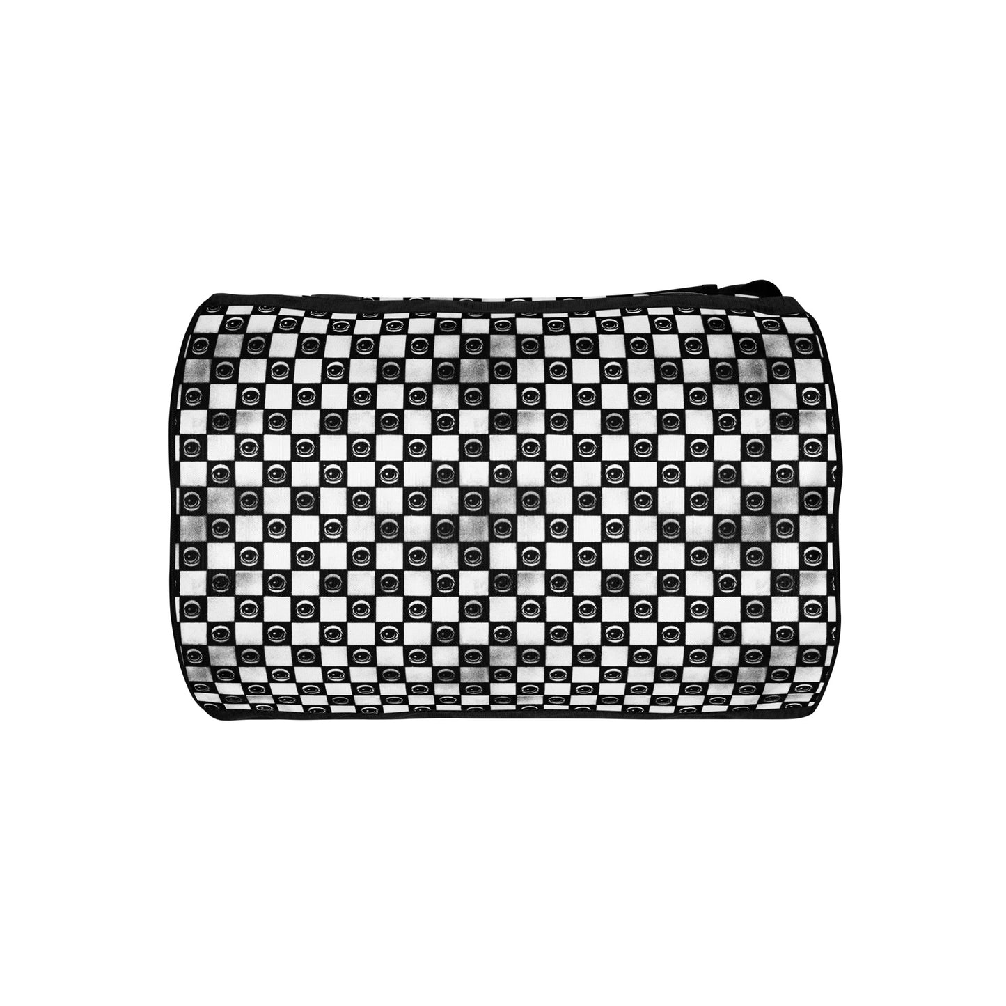 Checkered EYEZ All-over print gym bag