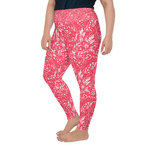 VersacEYEZ Pink All-Over Print Plus Size Leggings