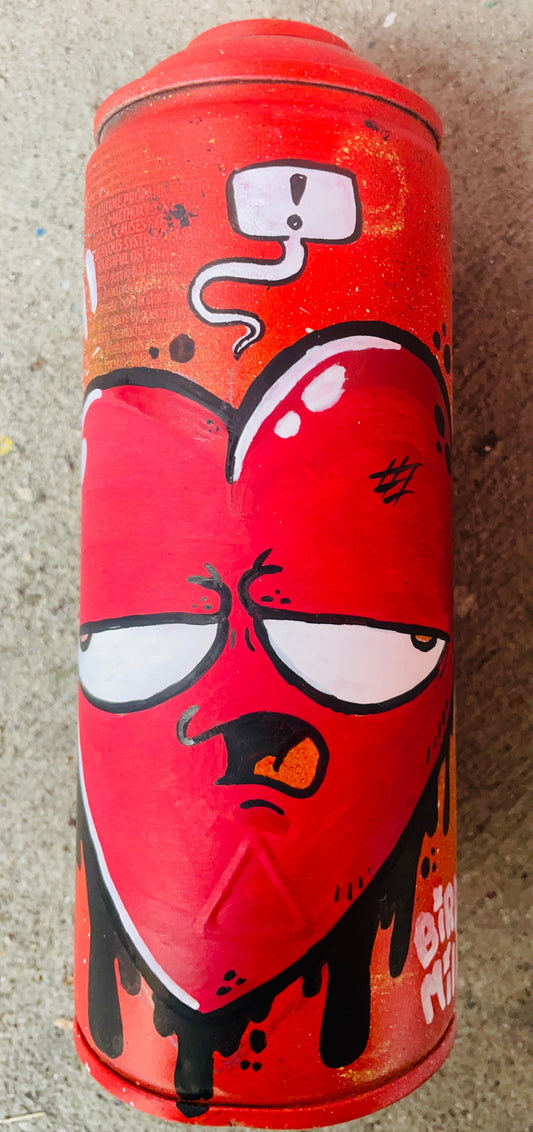 Bird milk @EYEZ heART spray can C👁LLAB👁RATE Painting