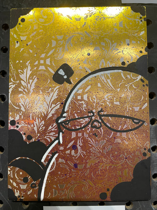 Bird milk @EYEZ metal engraved C👁LLAB👁RATE Painting