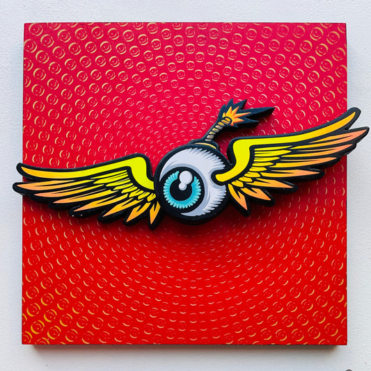Burn353 x @EYEZ C👁LLAB👁RATE 12x12 Wood Cutouts