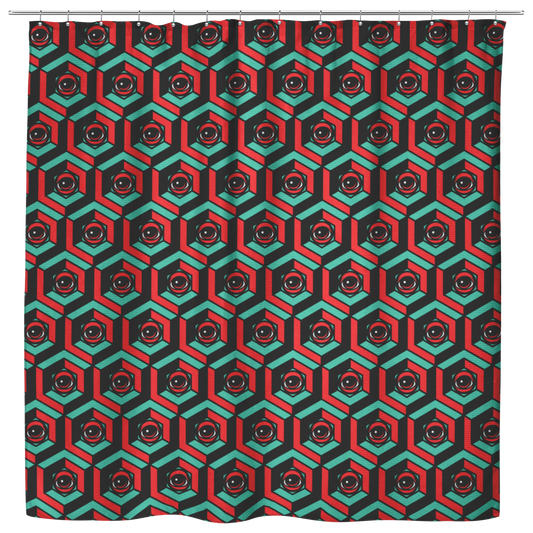 EYEZ Cube Shower Curtain