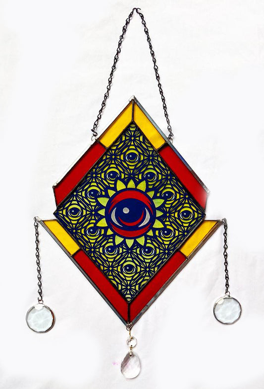 Abigail Arnette Stained Glass Eyez 1 - @EYEZ C👁LLAB👁RATE Painting