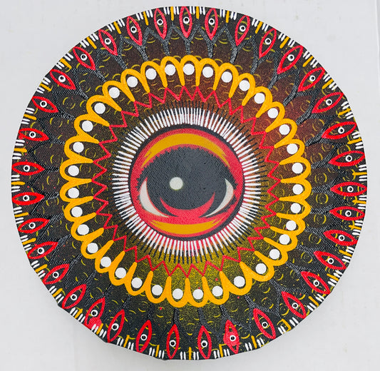 Cadence Hodes small Eye Mandala 1 - @EYEZ C👁LLAB👁RATE Painting