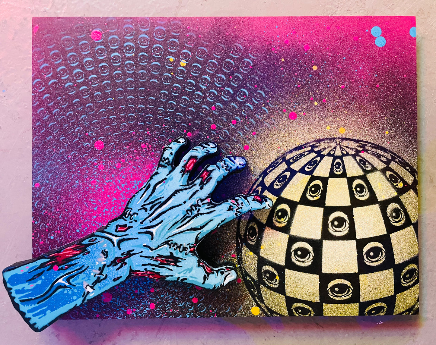Connor Terry  X @EYEZ C👁LLAB👁RATE Zombie Hand in Space