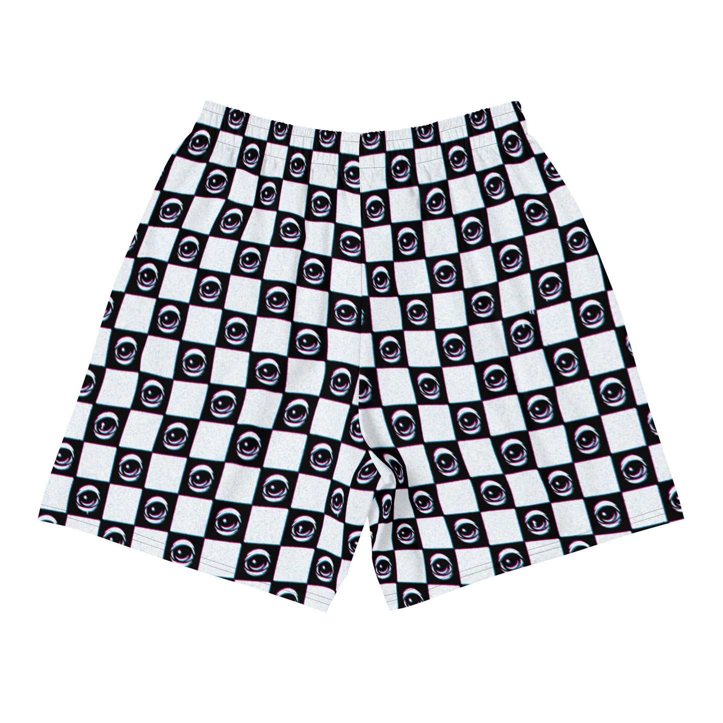 Men's Checkered Eyez - Recycled Athletic Shorts