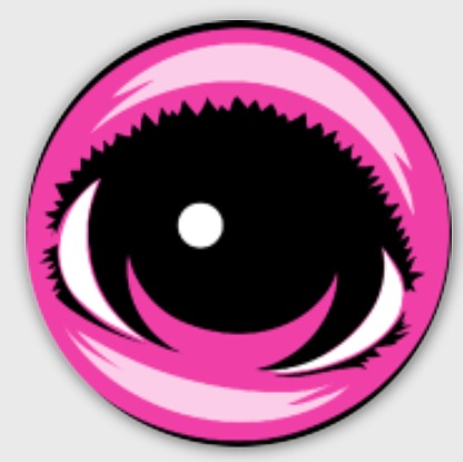 2 Small EYEZ Stickers