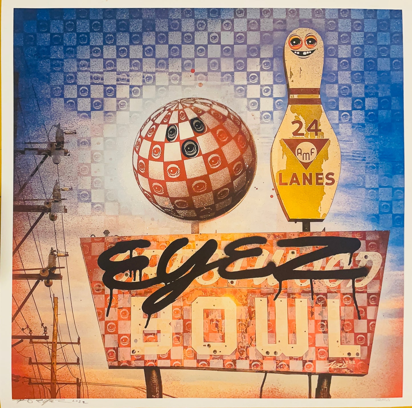 Ferd X Eyez Bowl Prints Signed - @EYEZ C👁LLAB👁RATE Print
