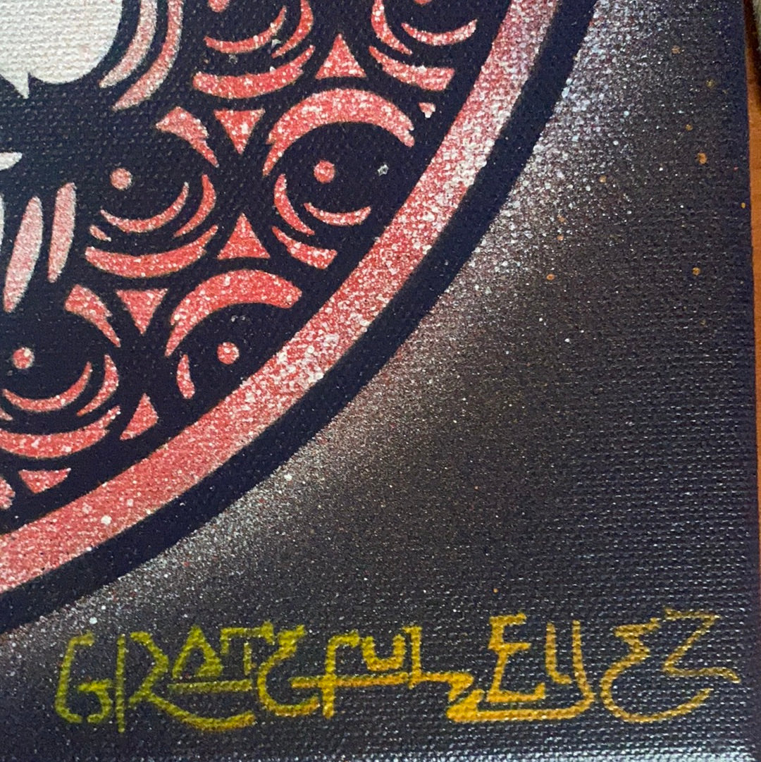 Grateful Eyez Painting - 12x12 inch on canvas.