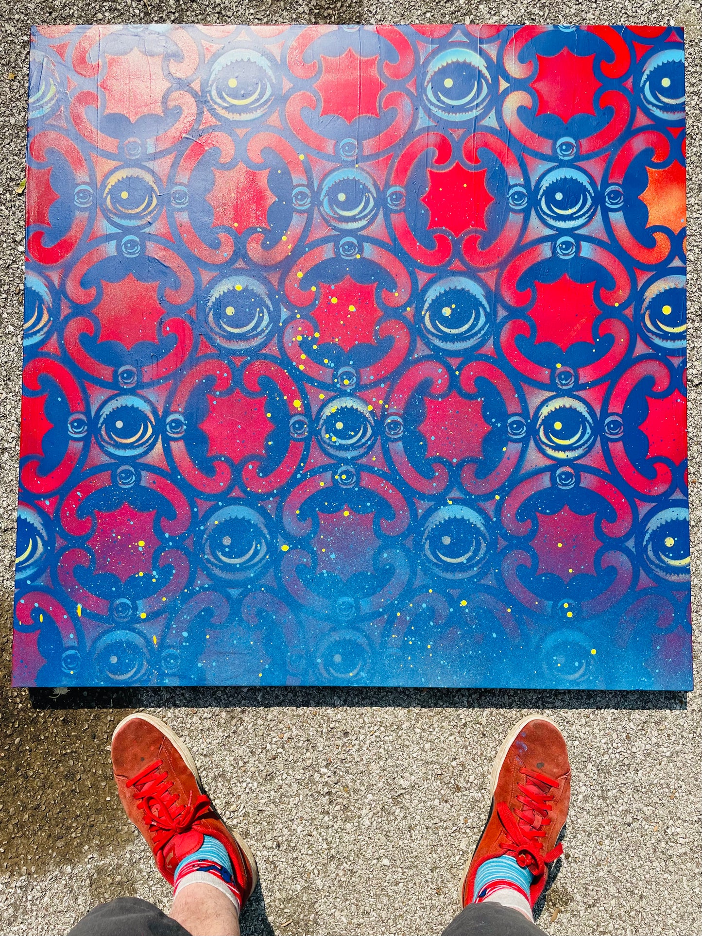 MoroccanEyez primary 36x36 inch Painting