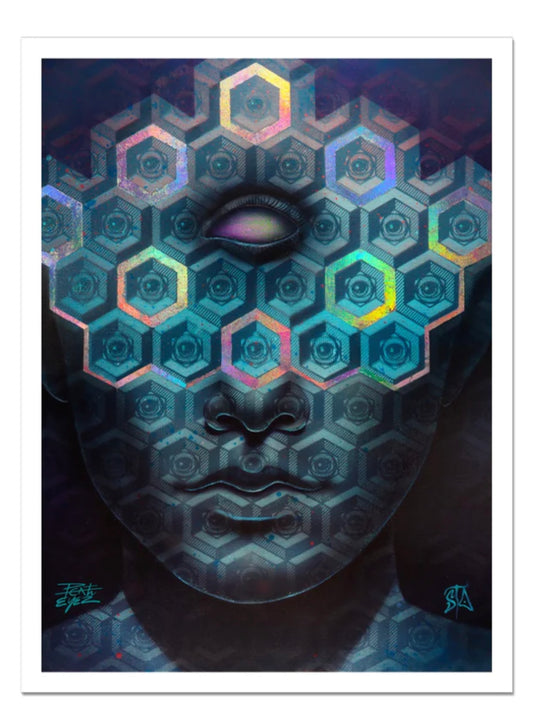 Steven Castillo “3rd Eye Oracle” - @EYEZ C👁LLAB👁RATE Painting