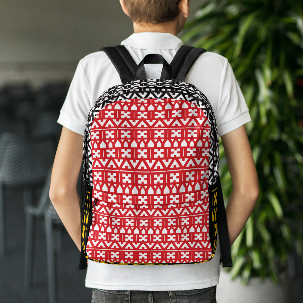EYEZ Totem Pattern Backpack