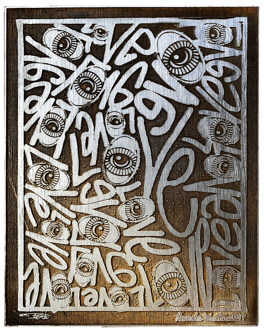 Renda Writer/Eyez "EYE LOVE" Wood Engraving