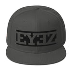EYEZ text - Snapback Hat (features EYE on the Side)